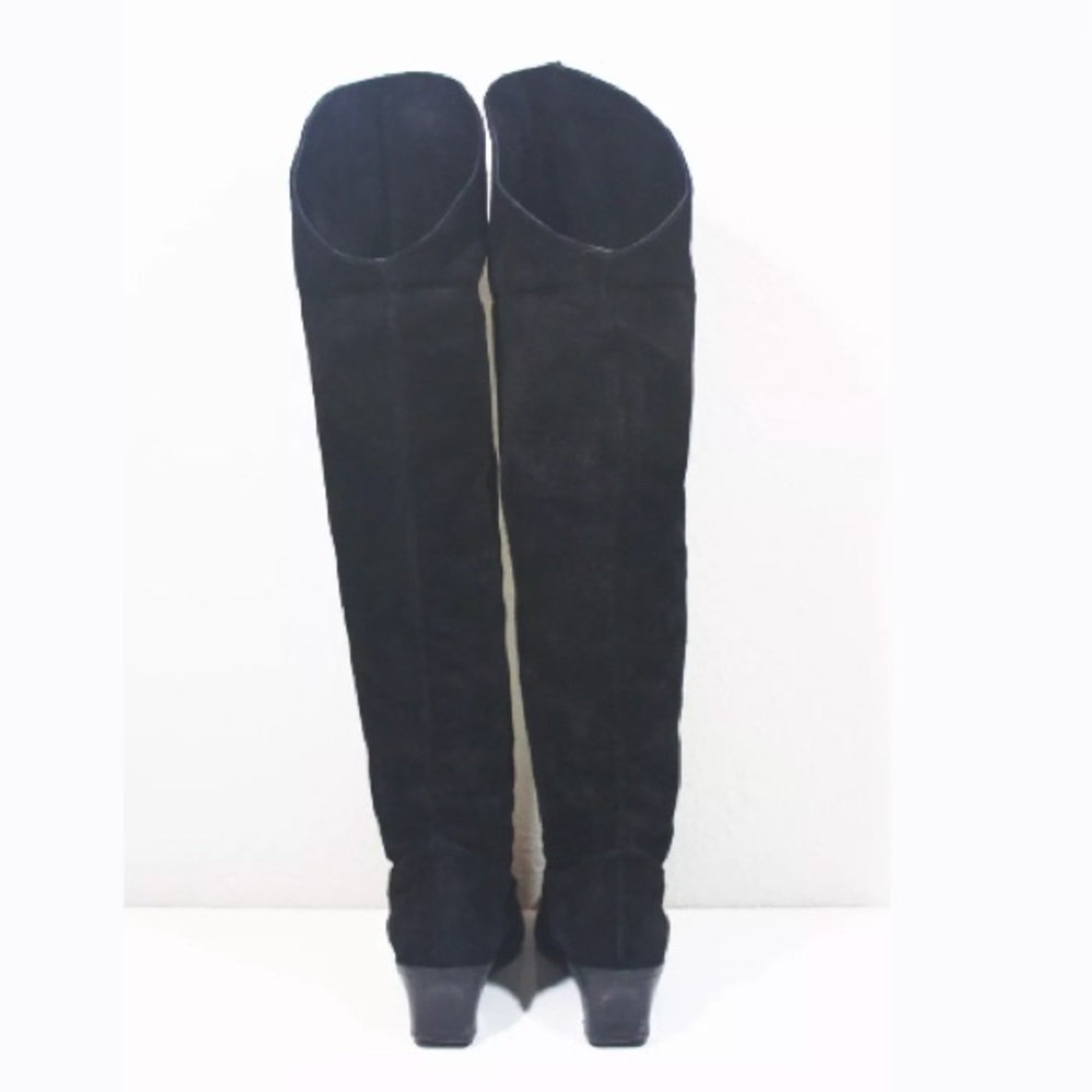 Vintage 90s KENNETH COLE OVER THE KNEE SURDE BOOTS - Picture 4 of 8
